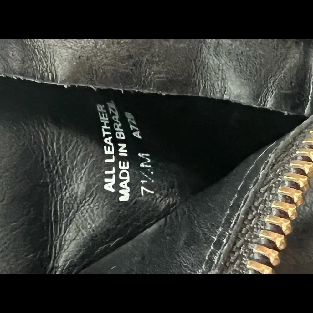 Tory Burch Leather Boots Size 7.5 M